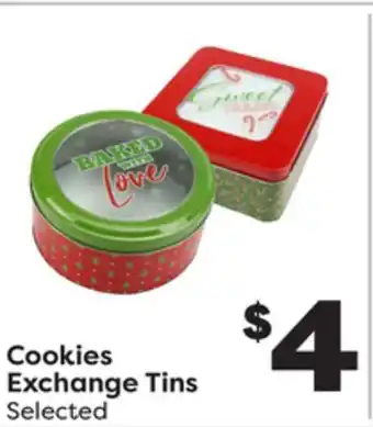 Weis Markets Cookies exchange tins offer