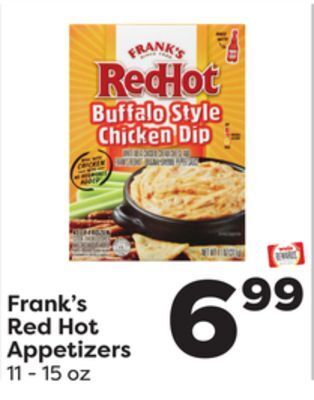 Weis Markets Frank's red hot appetizers offer