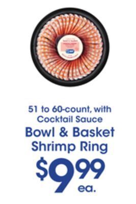 Price Rite Bowl & basket shrimp ring offer