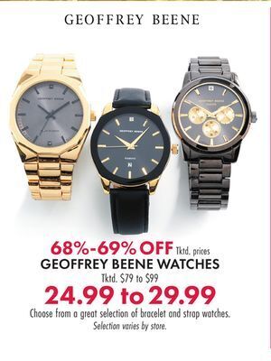 Boscov's Geoffrey beene watches offer