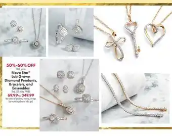 Boscov's Nova star® lab grown diamond pendants, bracelets, and offer