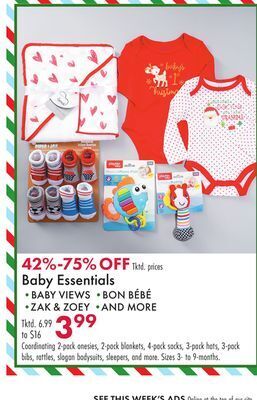 Boscov's Baby essentials offer