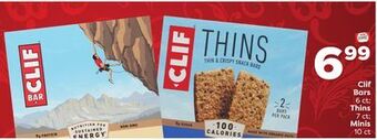 Weis Markets Clif bars 6 ct thins 7 ct minis 10 ct offer