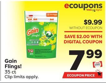 Weis Markets Gain flings! offer