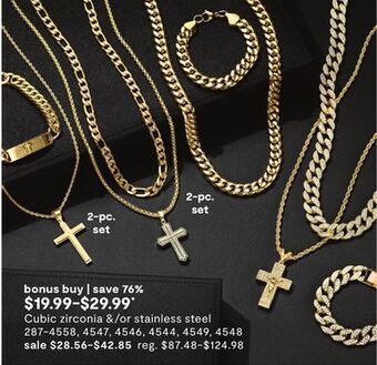 JC Penney Cubic zirconia &/or stainless steel offer