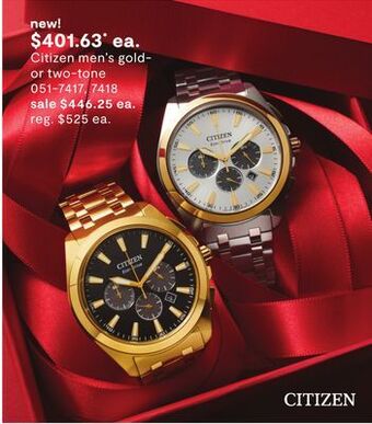 JC Penney Citizen men's gold- or two-tone offer