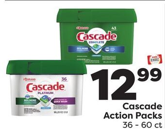 Weis Markets Cascade action packs offer