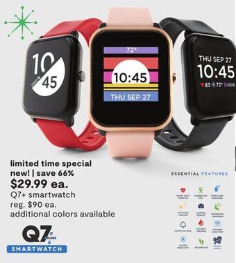 JC Penney Q7+ smartwatch offer