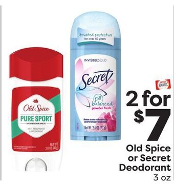 Weis Markets Old spice or secret deodorant offer
