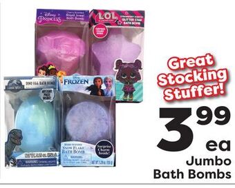 Weis Markets Jumbo bath bombs offer