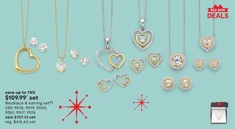 JC Penney Necklace & earring set‡§ offer