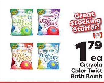 Weis Markets Crayola color twist bath bomb offer
