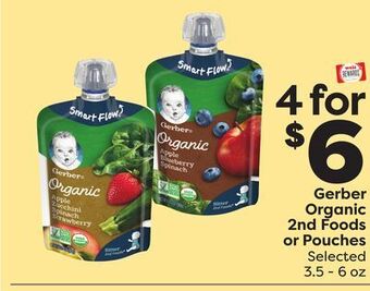 Weis Markets Gerber organic 2nd foods or pouches offer