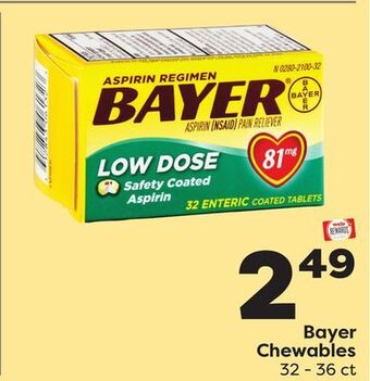 Weis Markets Bayer chewables offer