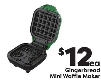 Weis Markets Gingerbread mini waffle maker offer