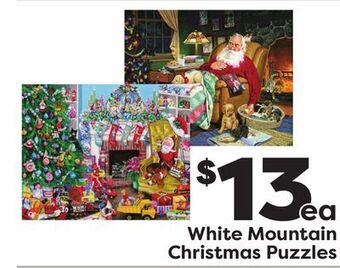 Weis Markets White mountain christmas puzzles offer