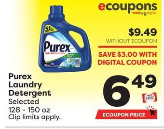 Weis Markets Purex laundry detergent offer