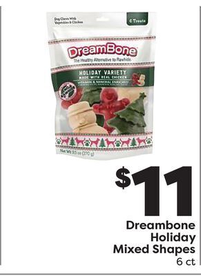 Weis Markets Dreambone holiday mixed shapes offer