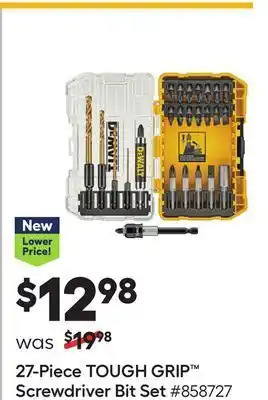 Lowe's 27-piece tough grip™ screwdriver bit set offer
