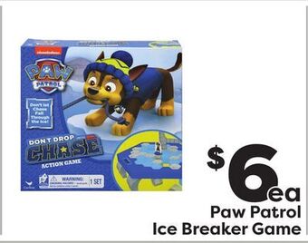 Weis Markets Paw patrol ice breaker game offer