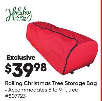 Lowe's Rolling christmas tree storage bag offer
