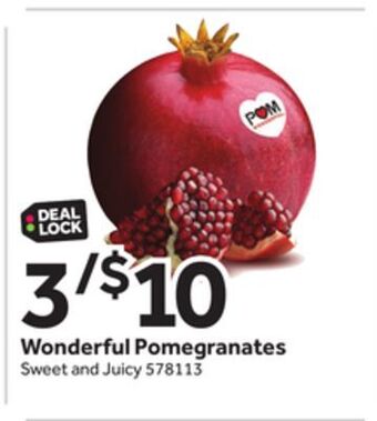 Stop&Shop Wonderful pomegranates offer