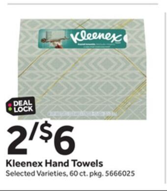 Stop&Shop Kleenex hand towels offer