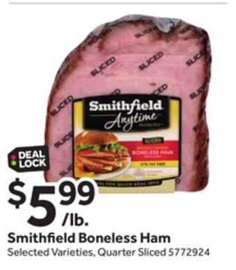 Stop&Shop Smithfield boneless ham offer
