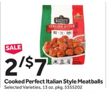 Stop&Shop Cooked perfect italian style meatballs offer