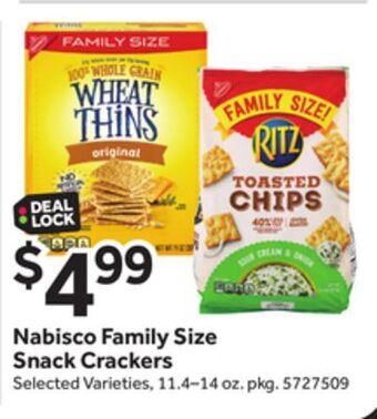 Stop&Shop Nabisco family size snack crackers offer