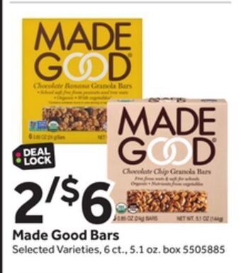 Stop&Shop Made good bars offer