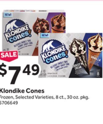 Stop&Shop Klondike cones offer
