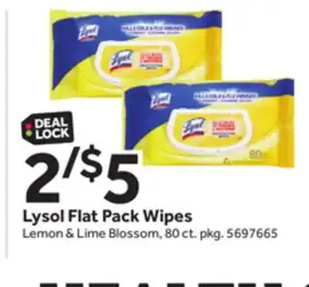 Stop&Shop Lysol flat pack wipes offer