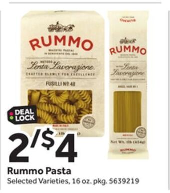 Stop&Shop Rummo pasta offer