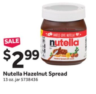 Stop&Shop Nutella hazelnut spread offer