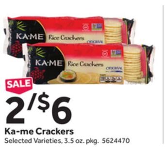 Stop&Shop Ka-me crackers offer