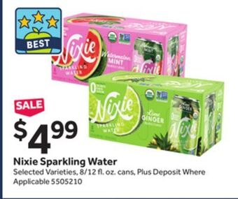 Stop&Shop Nixie sparkling water offer