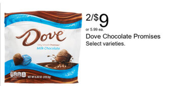 Walgreens Dove Chocolate Promises offer