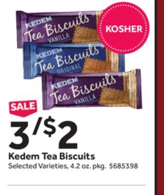 Stop&Shop Kedem tea biscuits offer