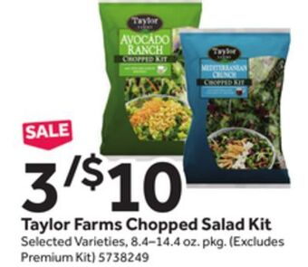 Stop&Shop Taylor farms chopped salad kit offer