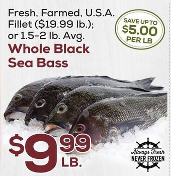 DeCicco & Sons Whole black sea bass offer
