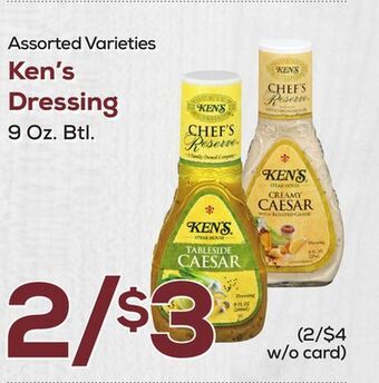 DeCicco & Sons Ken's dressing offer