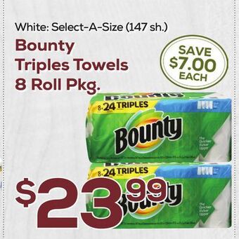 DeCicco & Sons Bounty triples towels offer