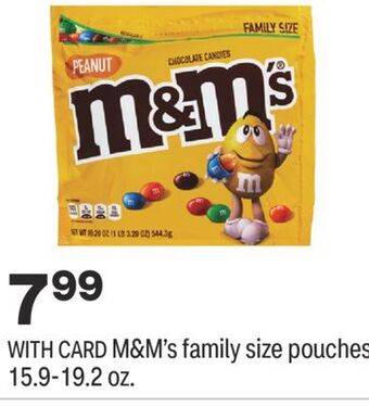 CVS M & m' s family size pouches 15.9-19.2 oz. offer