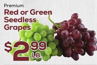 DeCicco & Sons Red or green seedless grapes offer