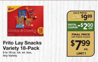 The Fresh Grocer Snacks variety 18-pack offer