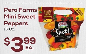 DeCicco & Sons Pero farms mini sweet peppers offer