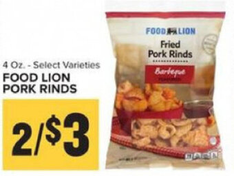 Food Lion Food Lion Pork Rinds 4 oz offer