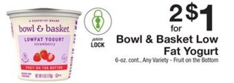 The Fresh Grocer Low fat yogurt offer