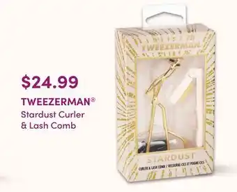 Harmon Face Values Tweezerman® stardust curler & lash comb offer